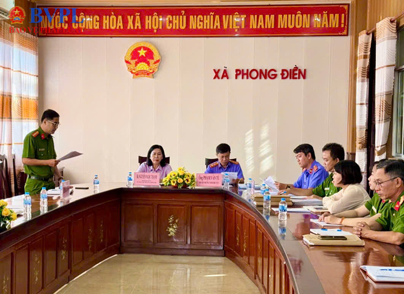 Trực tiếp kiểm sát thi hành án hình sự tại cộng đồng ở xã Phong Điền
