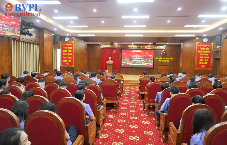VKSND tỉnh Thanh Hóa giao ban công tác 9 tháng đầu năm 2026