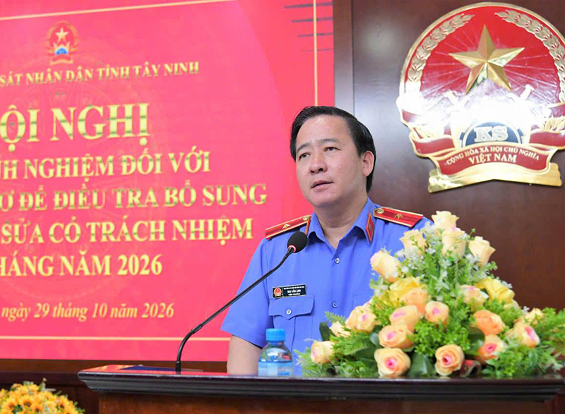 VKSND tỉnh Tây Ninh rút kinh nghiệm về án trả hồ sơ điều tra bổ sung, án hủy, sửa