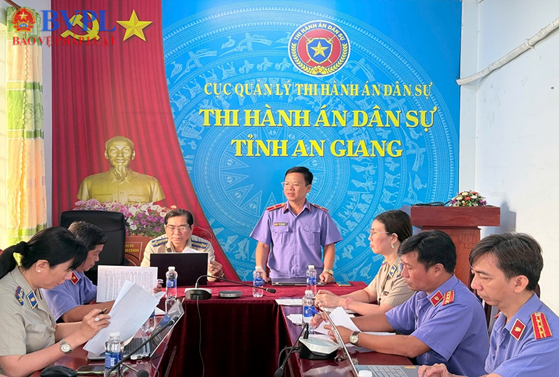 VKSND tỉnh An Giang công bố dự thảo Kết luận trực tiếp kiểm sát công tác thi hành án hành chính
