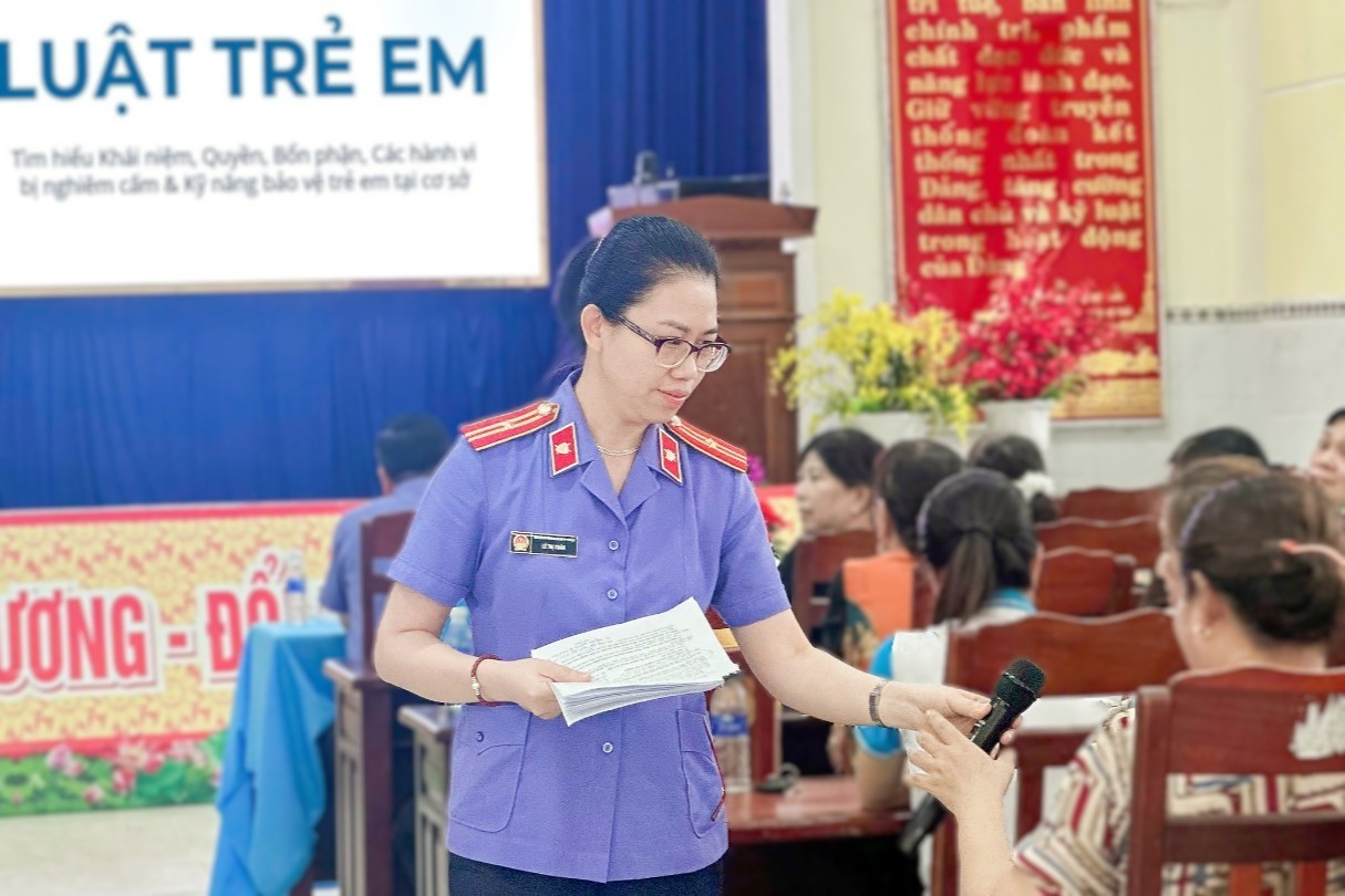 VKSND khu vực 10, TP Đà Nẵng tuyên truyền pháp luật tại xã Gò Nổi