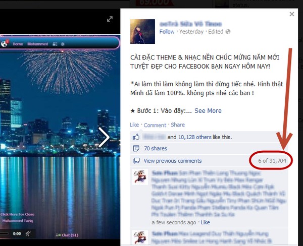 Hàng chục ngàn lời bình luận được gửi đi bởi các người dùng thiếu tỉnh táo trên Fcebook.