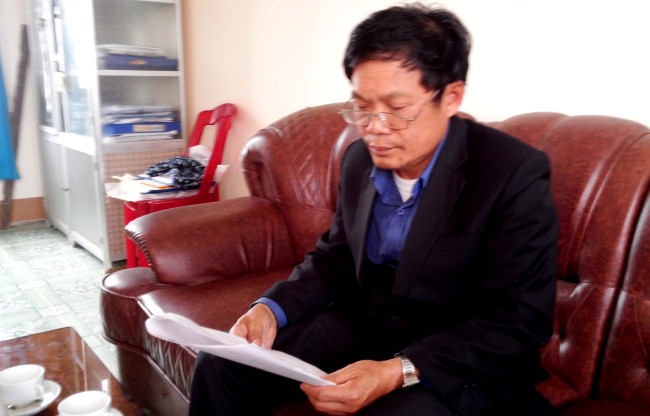 Phó Chủ tịch xã Vĩnh Thái - ông Trần Văn Thận - cung cấp bản báo cáo và “khẳng định” đã cấp đúng đối tượng, đúng số lượng (?!)