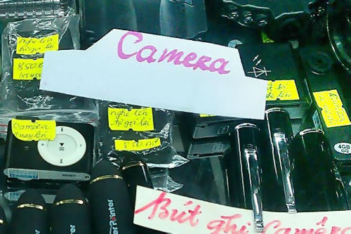 Thiết bị nghe lén, quay lén Tràn lan hàng rởm