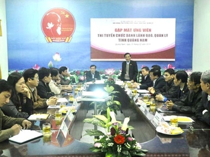 Quảng Nam thi tuyển lãnh đạo