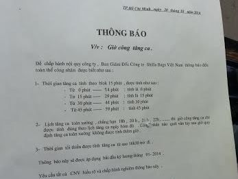 Bị quản lý đi vệ sinh, 900 công nhân ngừng việc