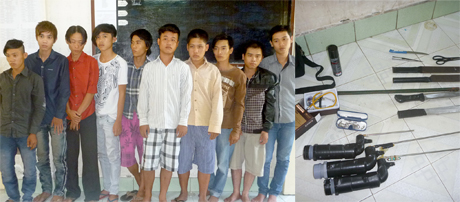 Bắt nóng 10 đối tượng cố ý chém người