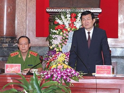 Chủ tịch nước làm việc với Bộ Công an