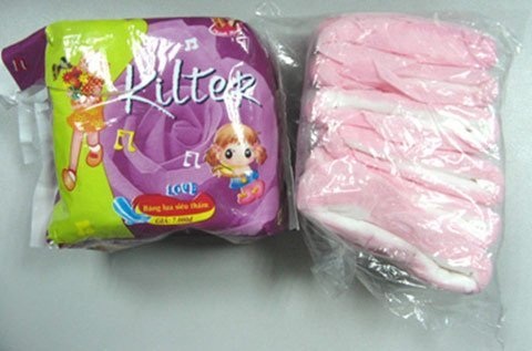 Phát hiện băng vệ sinh chứa chất dioxin