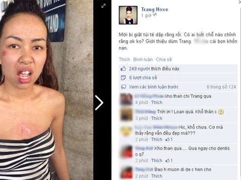 Ca sĩ Thảo Trang bị giật túi trước sân bay Sài Gòn