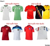 Mẫu áo của 32 đội tuyển tham dự World Cup 2014