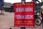 Kêu trời vì chất lượng hàng chuyên dụng Vietnam Airline bán ở vỉa hè