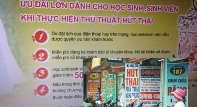 Sốc Nạo phá thai giá mềm dành riêng cho học sinh, sinh viên