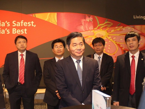  Bộ trưởng Bộ Kế hoạch và Đầu tư Bùi Quang Vinh tại diễn đàn. (Ảnh: Kim Yến/TTXVN)