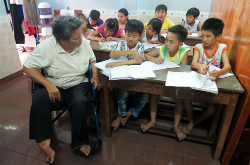 Lớp học của cô giáo tật nguyền
