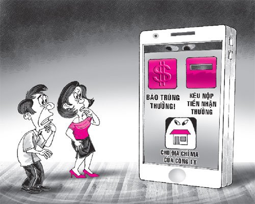 Cảnh giác với chiêu lừa trúng thưởng