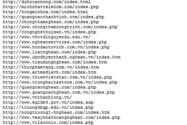220 website của Việt Nam đã bị hacker Trung Quốc tấn công