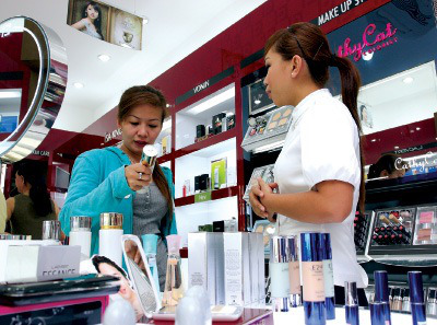 Mỹ phẩm nội Vì đâu lép vế