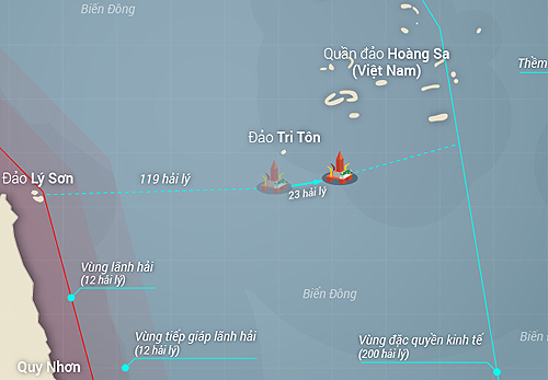 Trung Quốc tiếp tục dịch chuyển giàn khoan