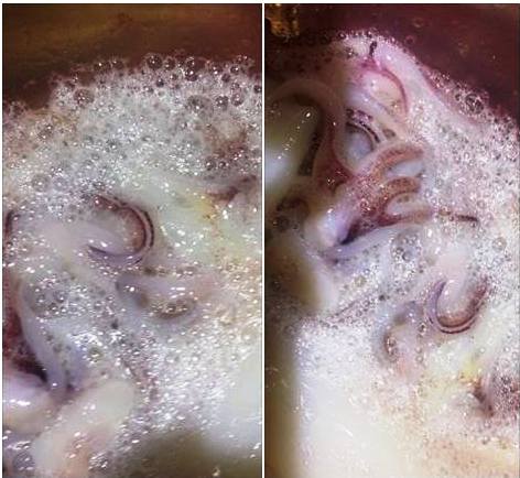 Hoảng hốt vì mực sủi bọt như tắm xà phòng