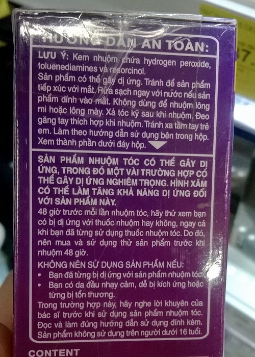 Mối nguy khó lường do thuốc nhuộm tóc gây ra
