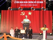 Tỉnh Quảng Ngãi đón nhận Huân chương Hồ Chí Minh