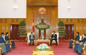 Thủ tướng Nguyễn Tấn Dũng tiếp Tổng Thanh tra Chính phủ Lào