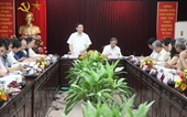 Trưởng Ban Kinh tế Trung ương làm việc với Ngân hàng Phát triển Việt Nam