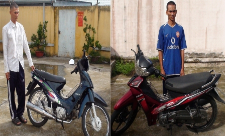 Truy bắt nhanh các đối tượng trộm xe môtô