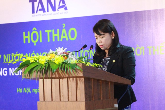 Bà Nguyễn Thị Mai Phương – Chủ tịch HĐQT Tập đoàn Tân Á Đại Thành phát biểu khai mạc hội thảo