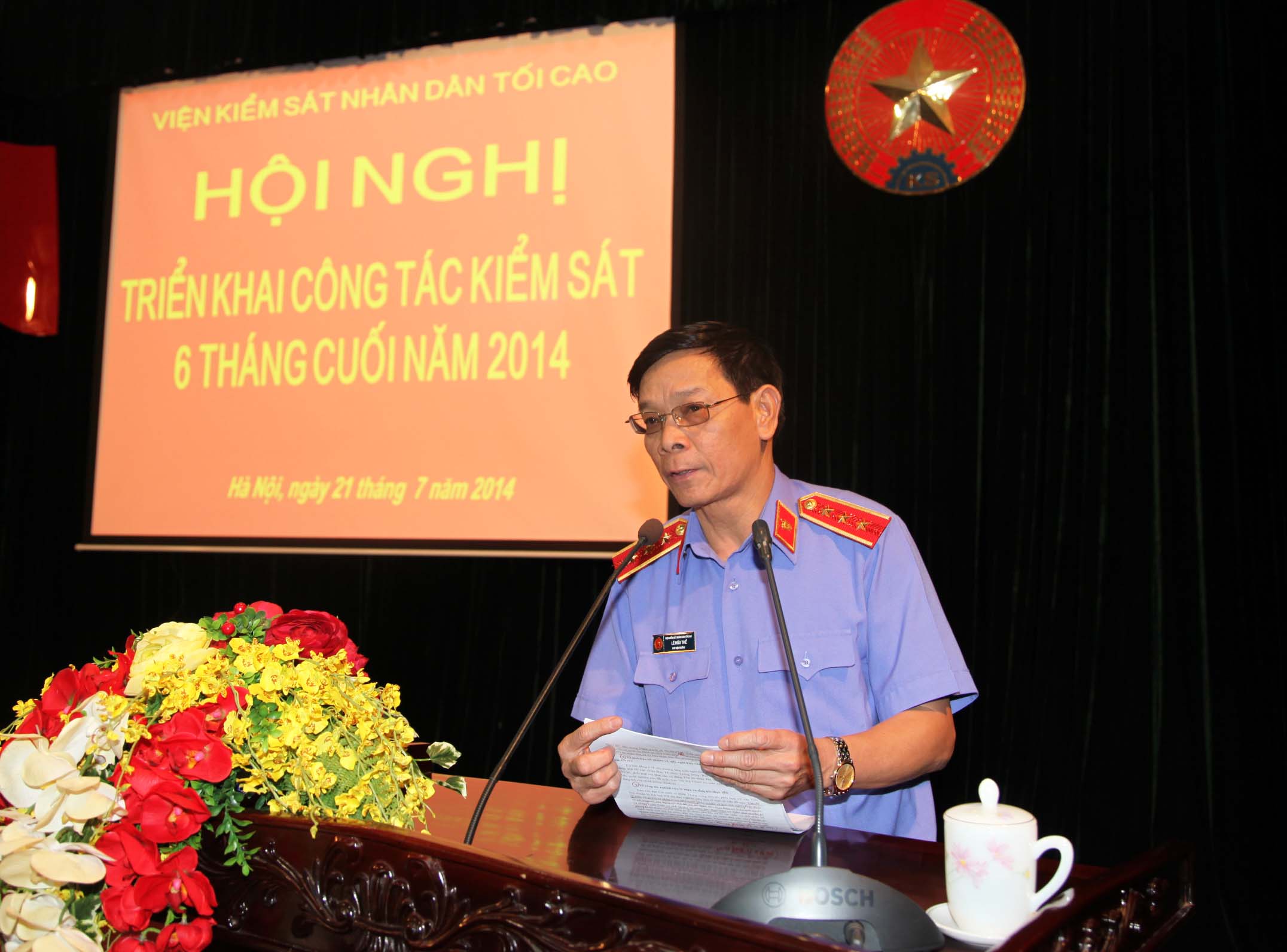 Đồng chí Lê Hữu Thể, Phó Viện trưởng VKSNDTC quán triệt, triển khai Kết luận số 92/KL-TW của Bộ Chính trị 
