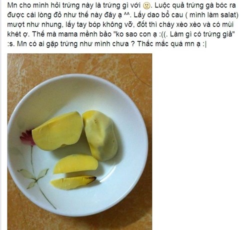 Gấp rút xác minh Trứng gà không vỡ, đốt cháy khét xuất hiện ở Hà Nội