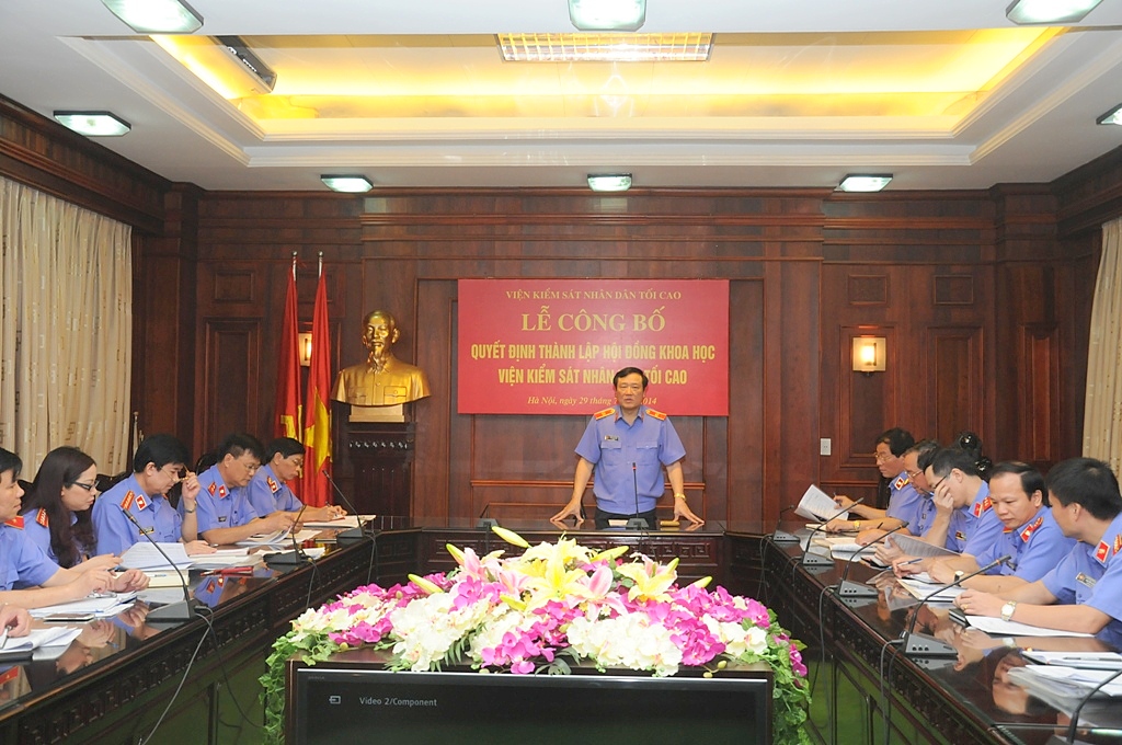 Công bố quyết định thành lập Hội đồng khoa học VKSNDTC