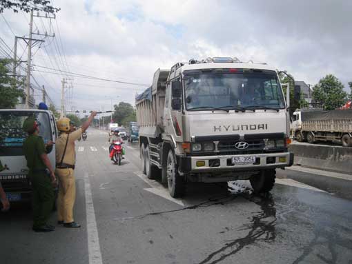 Xử xe ben quá tải