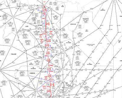 Đường bay vàng chỉ tiết kiệm 85 km và 5 phút