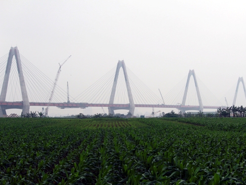 Tháng 1 2015 thông xe cầu Nhật Tân