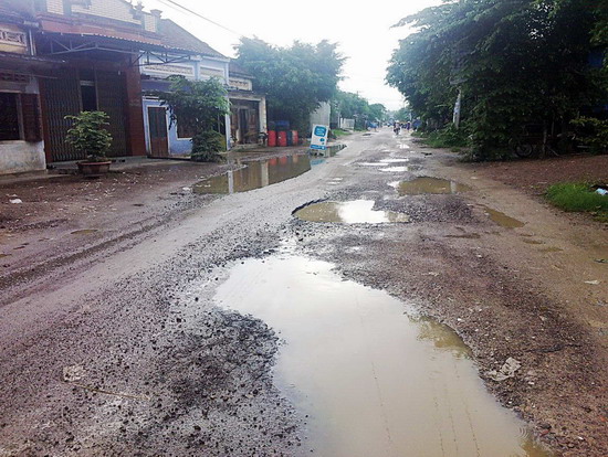 Tỉnh lộ 636B tiềm ẩn nguy cơ tai nạn giao thông