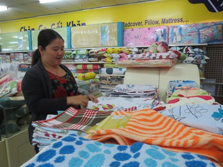 Đa dạng thị trường chăn, drap, gối, nệm