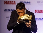 Ronaldo đoạt danh hiệu Chiếc giày vàng châu Âu