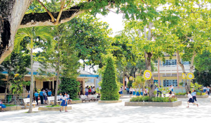 Phong trào xây dựng trường học Xanh - Sạch - Đẹp ngày càng phát triển