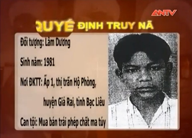 Lệnh truy nã đối tượng mua bán ma túy ngày 18 12