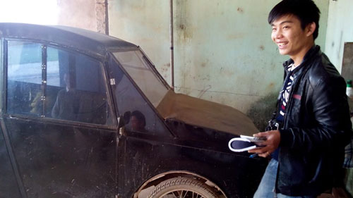 Nghệ An Tự chế ô tô 30 triệu, chạy 100 km hết 4 lít xăng