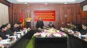 Chủ tịch nước Trương Tấn Sang cùng Đoàn công tác của Ban Chỉ đạo cải cách tư pháp Trung ương làm việc tại VKSNDTC