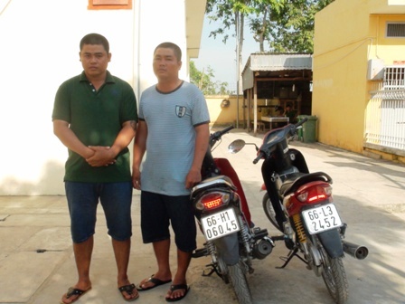 Bắt 2 đối tượng trộm xe môtô đang trên đường đi tiêu thụ