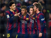 Barcelona 5-0 Elche Messi, Suarez, Neymar cùng lập công