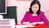 Cô Nguyễn Thị Nữ Tâm huyết với sự nghiệp trồng người