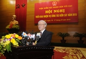 Tổng Bí thư Nguyễn Phú Trọng đến dự và phát biểu tại Hội nghị triển khai nhiệm vụ công tác kiểm sát năm 2015