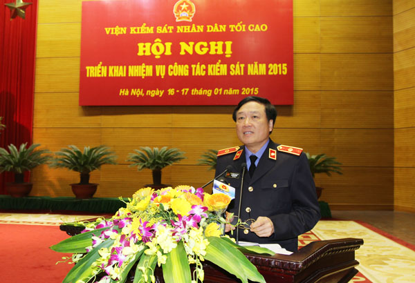 Bế mạc Hội nghị triển khai nhiệm vụ công tác kiểm sát năm 2015