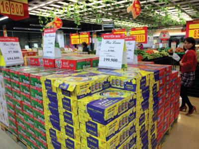 Giá bia Tết 2015 có tăng