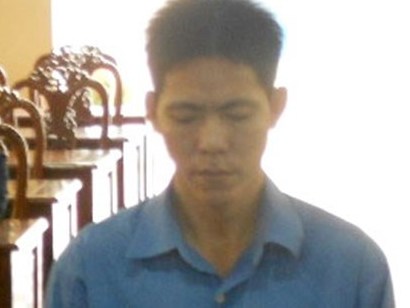 Bị cáo Phạm Trí Hùng tại phiên xử. Ảnh: DB
